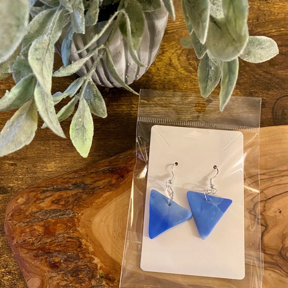 Handmade Clay Earrings - Fire & Ice Series - Picture 2 of 16